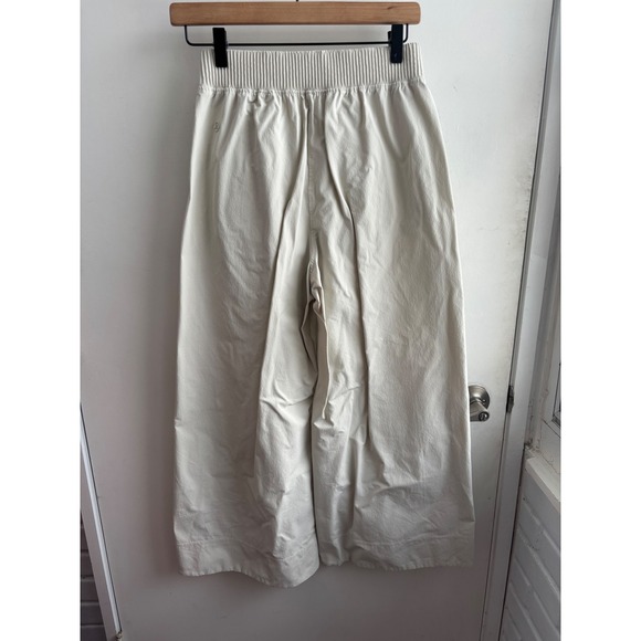 Lululemon Stretch Woven Ruffle Waist Wide Leg Cropped Pants small athleisure - Picture 5 of 10